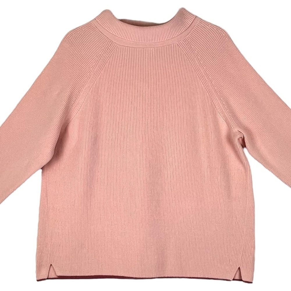 Talbots Petite Pink Blush 100% Pima Cotton Sweater Size XLP